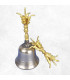 Grande cloche tibétaine et dorjé 20 cm Objets rituels bouddhistes CLO6