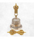 Grosse cloche tibétaine de cérémonie 19 cm Objets rituels bouddhistes DOVAJ24