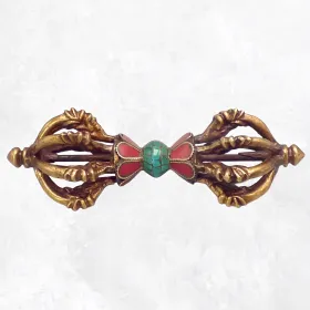 Dorje tibétain drigug 8 branches 13 cm - Dordjé, double dorjé (sans cloche)