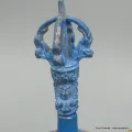 Cloche tibétaine 15 cm bleu turquoise - Objets rituels bouddhistes