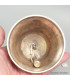 Cloche tibétaine et dorjé signes auspicieux 15 cm 