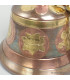 Cloche tibétaine et dorjé patine cuivre 15 cm 