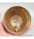 Cloche tibétaine et dorjé patine cuivre 15 cm 