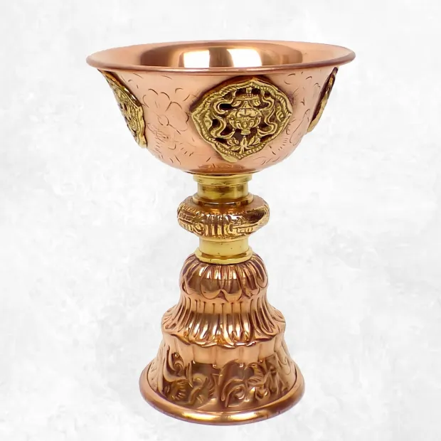 Lampe à beurre tibétaine 12 cm - Lampe à beurre bouddhiste