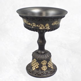 Lampe à beurre en bronze massif 9 cm
