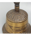 Grosse cloche tibétaine de cérémonie 21 cm bronze cuivre Objets rituels bouddhistes DOVAJ23