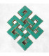 Décoration murale Noeud sans fin en Turquoise Décoration tibétaine DECOLL2