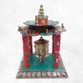 Moulin à prières Temple bouddhiste serti de pierres Moulins à Prières tibétains MAPB2