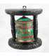 Moulin à prières mural Turquoise antique 16 cm Moulins à Prières tibétains NMP6