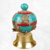 Moulin à prières bouddhiste 14 cm Objets rituels bouddhistes 5000.1