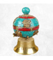 Moulin à prières bouddhiste 14 cm Objets rituels bouddhistes 5000.1