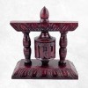 Petit moulin à prières de Table en bois sculpté