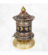 Moulin à prières tibétain de table patine antique 17 cm Moulins à Prières tibétains MAPT15