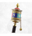 Moulin à prière tibétain Tricolore 21 cm Moulins à Prières tibétains MAPZ17