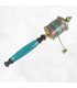 Moulin à prière tibétain 25 cm serti de pierres Objets rituels bouddhistes 7001.1