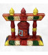 Petit moulin à prières en bois sculpté Objets rituels bouddhistes 6405.5