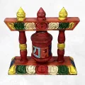 Petit moulin à prières en bois sculpté - Objets rituels bouddhistes