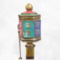 Moulin à prières tibétain 16 cm - Objets rituels bouddhistes