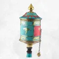 Moulin à prières bouddhiste Yeux de Bouddha 30 cm - Moulins à Prières tibétains