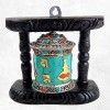 Moulin à prières tibétain Yeux du Bouddha Objets rituels bouddhistes 5997.2
