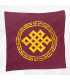 Housse de coussin Noeud sans fin bordeau