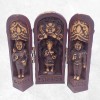 Temple triptyque Ganesh antique 12 cm Stupas, temples tibétains TEMP2