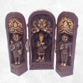 Temple triptyque Ganesh antique 12 cm Stupas, temples tibétains TEMP2