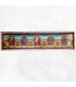 Tableau bouddhiste 5 Bouddhas Tentures tibétaines Bouddha TAB6