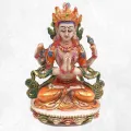 Statuette bouddhiste Chenrezi 15 cm peinte à la main - Statuettes bouddhistes tibétaines artisanales