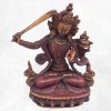Statuette bouddhiste Manjushri 15 cm patine antique Statuettes Bouddhistes STAMAN5