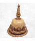 Stupa tibétain patine naturelle forme dôme 19 cm Objets rituels bouddhistes STUR2