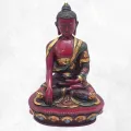 Statuette bouddhiste antique Bouddha Sakyamouni 20 cm - Statuettes bouddhistes tibétaines artisanales