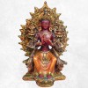 Statuette Bouddha Maitreya couleur rouge Statuettes Bouddhistes METRA1