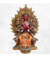 Statuette Bouddha Maitreya couleur rouge Statuettes Bouddhistes METRA1