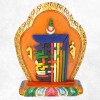 Sculpture bouddhiste sur bois KALACHAKRA Statuettes Bouddhistes SCULP1