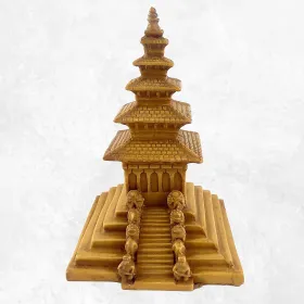 Statuette bouddhiste Stupa tibétain de temple en résine naturelle - Statuettes bouddhistes tibétaines artisanales