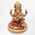 Statuette bouddhiste Sri Ganesh enseignant 12 cm - Statuettes bouddhistes tibétaines artisanales