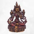 Statuette bouddhiste Tara verte antique 15 cm - Artisanat Tibétain - Statuettes bouddhistes tibétaines artisanales