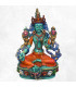 Statuette bouddhiste Tara verte peinte à la main Statuettes Bouddhistes STATV1.1