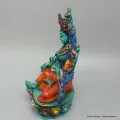 Statuette bouddhiste Tara verte peinte à la main - Artisanat Tibétain - Statuettes bouddhistes tibétaines artisanales
