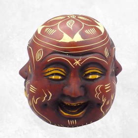 Statuette en résine Tête de Bouddha-eo