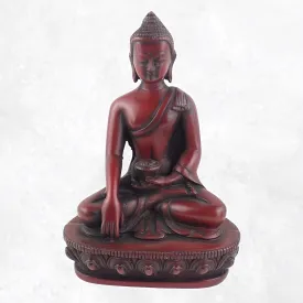 Statuette tibétaine Bouddha rouge Amitabha 13 cm - Statuettes bouddhistes tibétaines artisanales