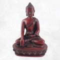 Statuette Bouddha Amitabha rouge 13 cm – Artisanat Népal