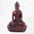 Statuette tibétaine Bouddha rouge Amitabha 13 cm - Statuettes bouddhistes tibétaines artisanales