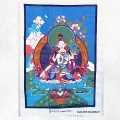 Tenture bouddhiste Tara Blanche coton épais 52 x 82 cm - Tentures bouddhistes