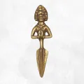 Phurba tibétain 13 cm dague tibetaine avec tête - Objets rituels bouddhistes