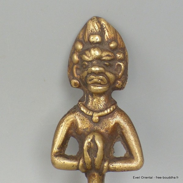 Phurba dague tibetaine avec tête 