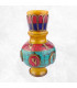 Vase tibétain ambre, turquoise et corail Décoration tibétaine VAS2