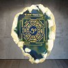 Décoration bouddhiste Mandala sur Agate naturelle