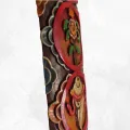 Sculpture bouddhiste verticale 8 signes auspicieux 90 cm - Décoration tibétaine